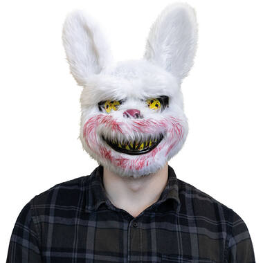 Mask Scary Furry Bunny One Size