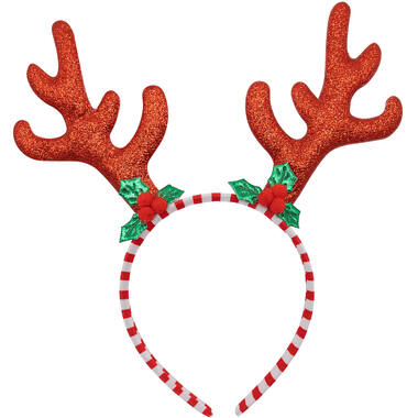 Headband Striped Deer Red One Size