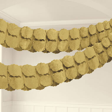 Garland Gold Paper 365 cm
