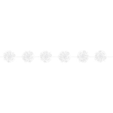 2 Garlands Fluffy Colourful Wedding White Paper 13.9 x 365 c