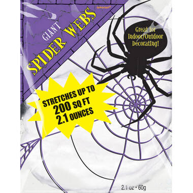 Spiderweb Halloween White Plastic 60 g