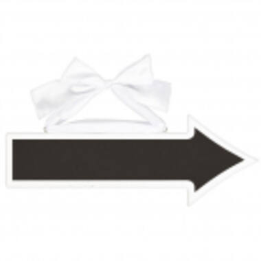 Chalkboard Sign Arrow MDF 41.2 x 15.2 cm