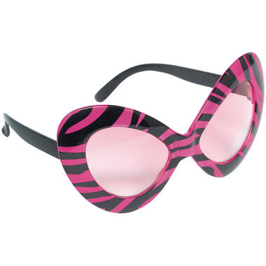 Fun Shades Diva Black & Pink Plastic 15.8 x 7 cm