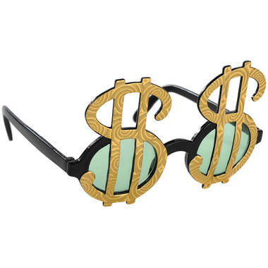 Fun Shades Dollar-Sign Plastic 13.4 x 8.2 cm