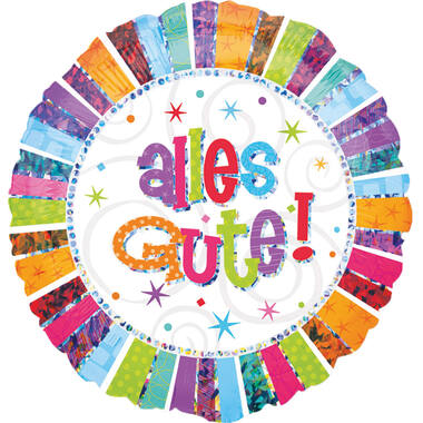 Foil Ballon - "alles gute!" - Radiant Bday - 45 cm