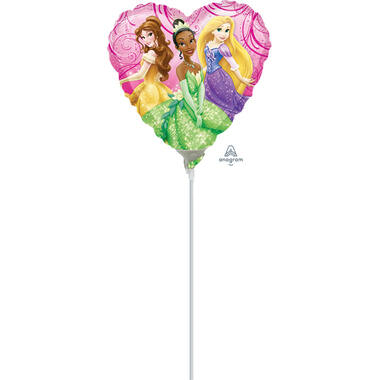 Foil Balloon – Mini Shape – Heart – Disney Princesses – 23 cm