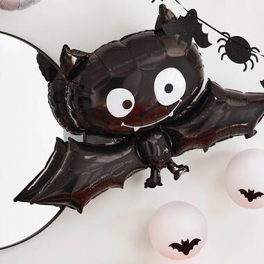 Foil Balloon - Shape - Bat - Black - 104 x 60 cm