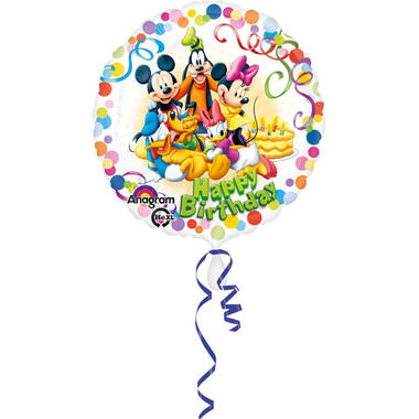 Foil Balloon - Mickey & Friends - Happy Birthday - 45 cm