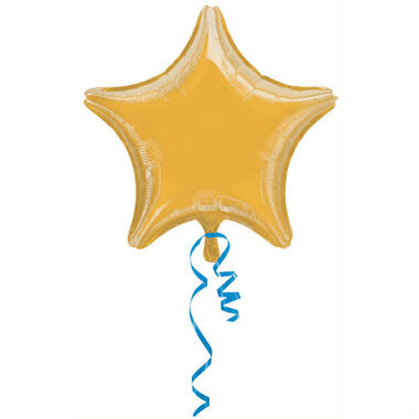 Foil balloon - Shape - Star - Metallic Gold - 48 cm