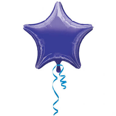 Foil Balloon - Shape Star - Metallic Purple - 48 cm