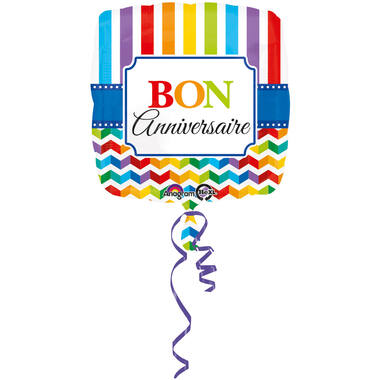 18in/45cm Stripes & Chevron BonAnniv