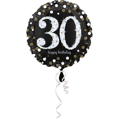 18in/45cm Holo Sparkling Birthday 30