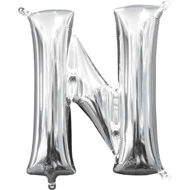 MiniShape Letter N Silver Foil Ball