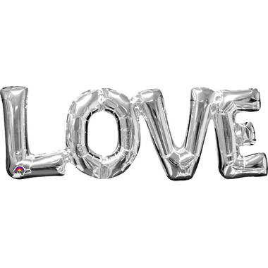 SuperShape Phrase Love Foil Balloon