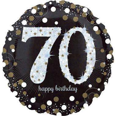 18in/45cm Holo Sparkling Birthday 70