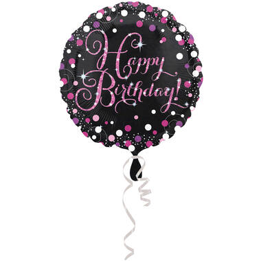 Foil Balloon - "Happy Birthday" - Pink Celebration - 45 cm