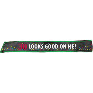 Sash 30th Birthday Fabric / Plastic 152.4 x 7.6 cm