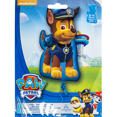 Foil Balloon - Shape - Paw Patrol - Chase - 58 x 78 cm