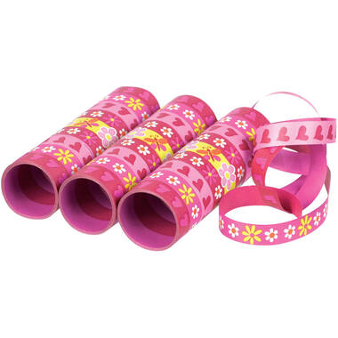 3 Streamers Girls Flowers & Butterflies Paper 1.4 x 400 cm
