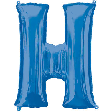 SuperShape Letter H Blue Foil Ballo
