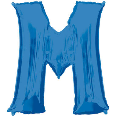 SuperShape Letter M Blue Foil Ballo