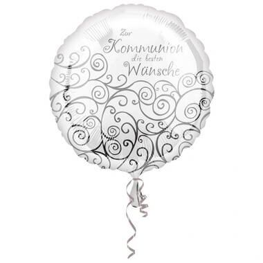 Foil Balloon - "Zur Kommunion die besten Wünsche - 45 cm