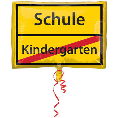 Foil Balloon - Shape - Rectangle - First Day of School - 43 x 30 cm