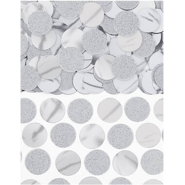 Confetti Circles Glitter Silver Foil / Paper 63 g