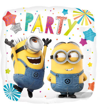 Foil Balloon - Shape - Square - "PARTY" - Despicable Me