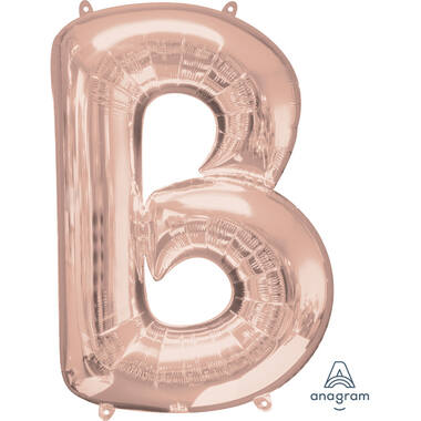 SuperShape Letter B Rose Gold Foil