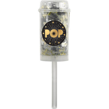 Party Popper Push Pop Plastic / Foil 18.4 cm