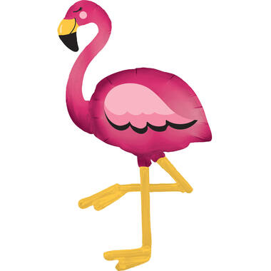 AirWalker Flamingo Foil Balloon P93 Packaged 86cm x 172cm