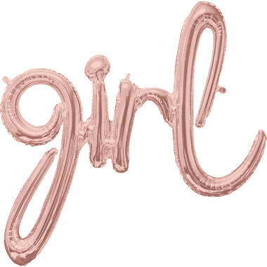 Script Phrase Girl Foil Balloon G40 Packaged 73 cm x 76 cm