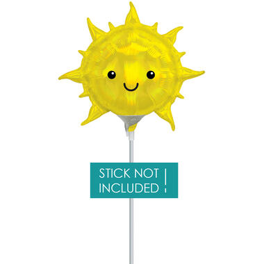 Foil Balloon - Mini Shape - Sun - Holographic - 23 cm