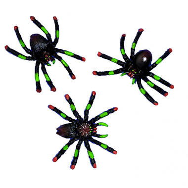 8 Spiders Plastic Assorted