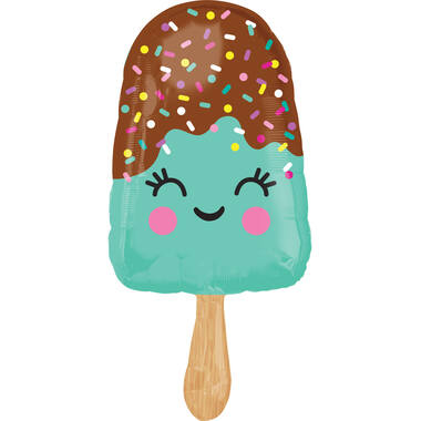 Foil Balloon - Shape - Happy Ice Cream Bar - 43 x 88 cm