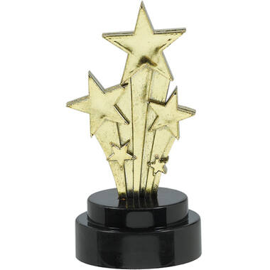 6 Trophies Hollywood Plastic 10.1 x 5 cm