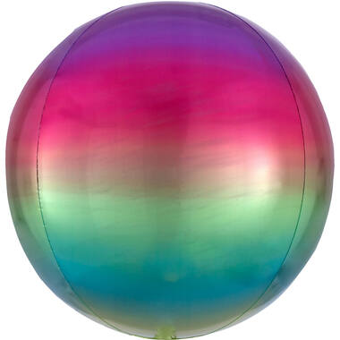 Orbz Ombré Orbz Rainbow Foil Balloon G20 Packaged 38 cm x 40 cm