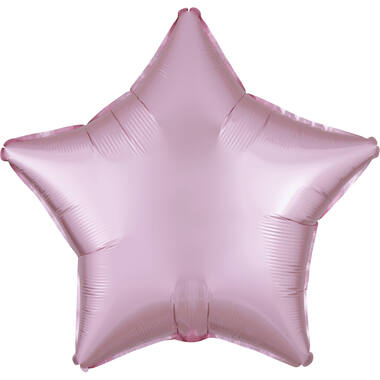 Foil Balloon - Shape - Star - Pastel Pink - Satin Luxe- 45 cm