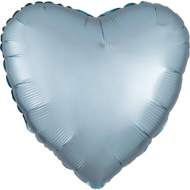 Foil Balloon - Shape - Heart - Satin Luxe Pastel Blue - 45 cm