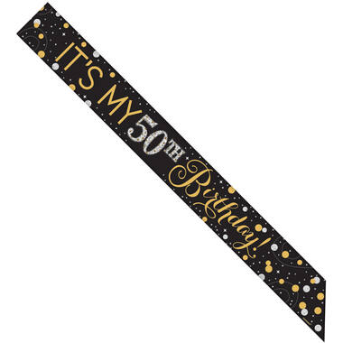 Sash Sparkling Gold Celebrations Personalizable Foil 152.4 x 8.2 cm