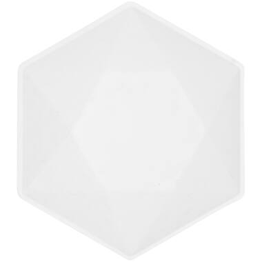 6 Bowls Vert Decor Hexagonal White 15.8 x 13.7 cm
