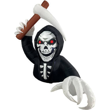 Inflatable Skeleton with Scythe with Light Effect 210 x 156 x 200 cm