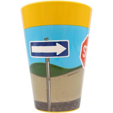 4 Cups Construction Party Plastic Reusable 430 ml