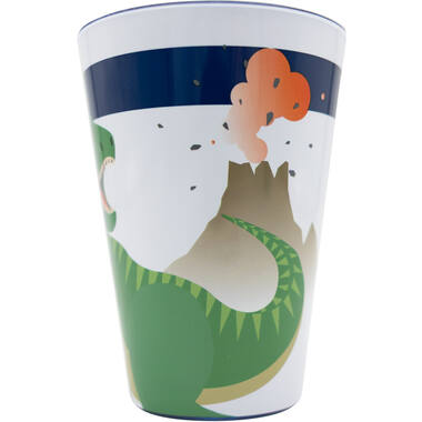 4 Cups Happy Dinosaur Plastic Reusable 430 ml