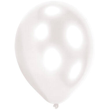 50 Latex Balloons Standard White 27.5 cm / 11"