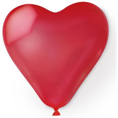 30 Latex Heart Balloons in a Jar 20 cm