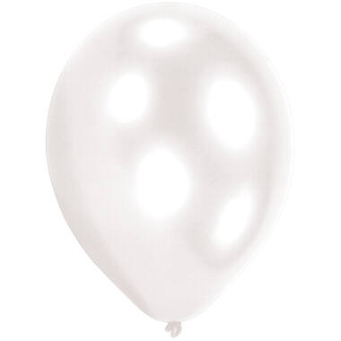 25 Latex Balloons Standard White 27.5 cm / 11"