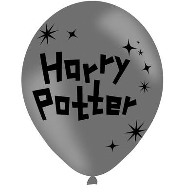 6 Latex Balloons Harry Potter 4 Sided Print 27.5 cm / 11"