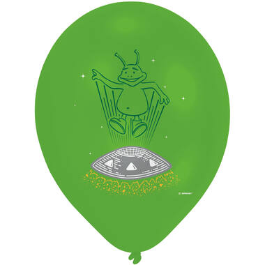 6 Latex Balloons Space Party 27.5 cm / 11"